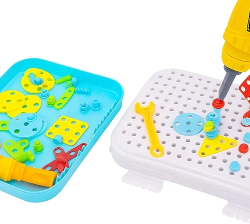 196 dele til mosaik og 3D-konstruktioner