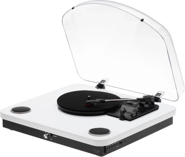Pladespiller ADLER AD 1914 med Bluetooth og USB, hvid