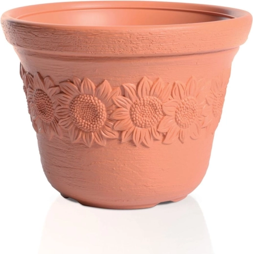 Blomsterkasse Sunny 57 cm teglfarvet