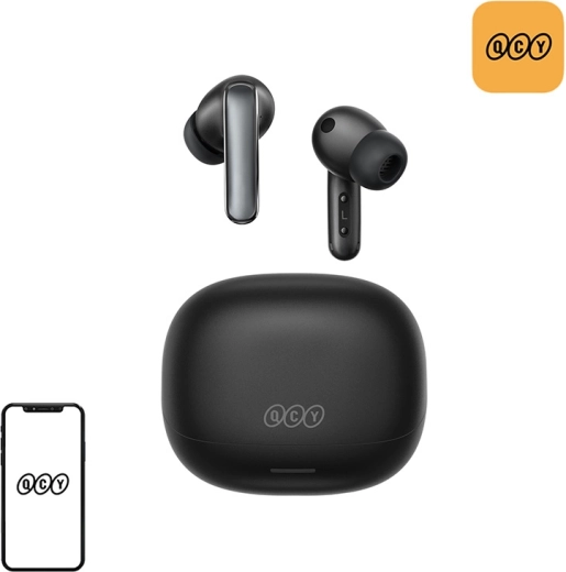 QCY MeloBuds N65 trådløse TWS-høretelefoner med ANC (sort)