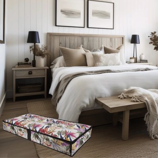 Pladsbesparende opbevaring under sengen