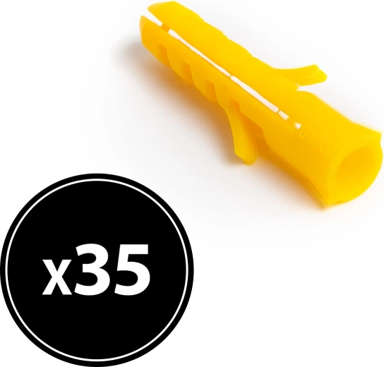 Rawlplug 6 × 30 mm, 35 stk.