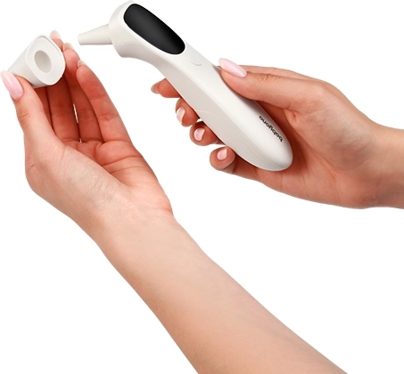 Måling fra pande og øre på 1 sekund