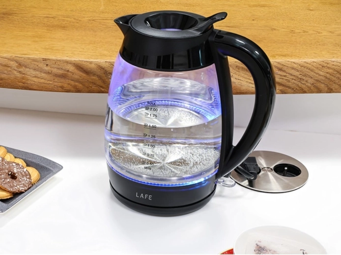 Glaskrop med LED-belysning