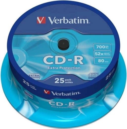 Verbatim CD-R Extra Protection 700 MB 52x, 25 stk.