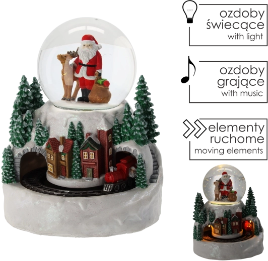 Roterende tog og varmt LED-lys