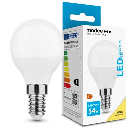 LED-pære Modee Globe Mini G45 E14 7 W varm hvid