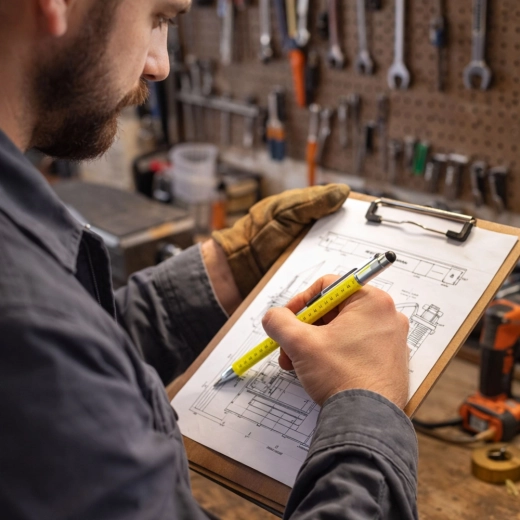 Robust metaludførelse til værksted og kontor
