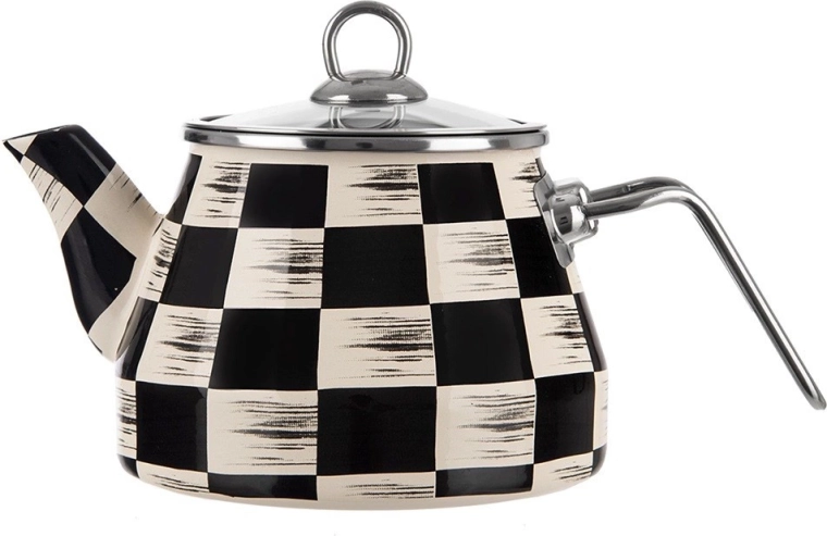 Holdbar emaljeret stål og kant i rustfrit stål