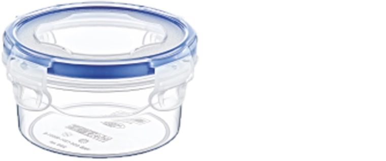 Rund plastbeholder Saver Box 0,25 l