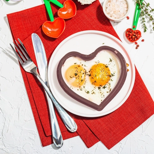 Perfekt formede æg og pandekager