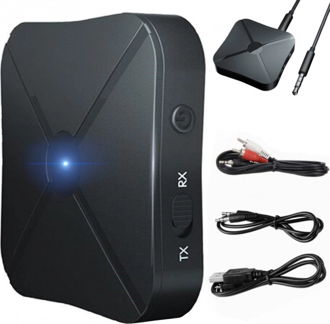 Bluetooth-lydmodtager og -sender 2-i-1