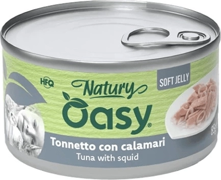Oasy Natury blød gelé – tun med blæksprutte 85 g