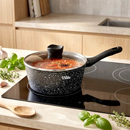 Kompatibel med alle komfurer og velegnet til opvaskemaskine