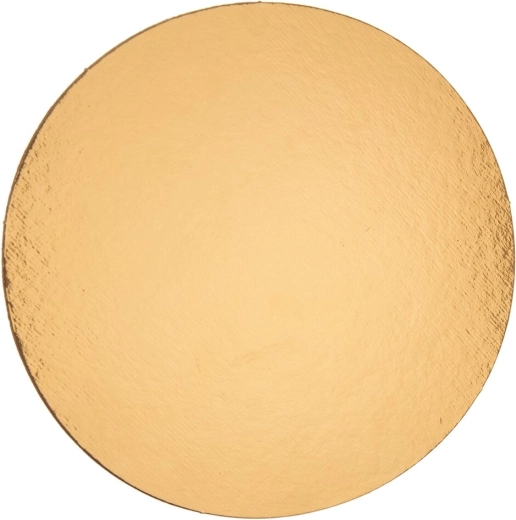 Tynd kageplade guld Ø 26 cm (1 stk.)
