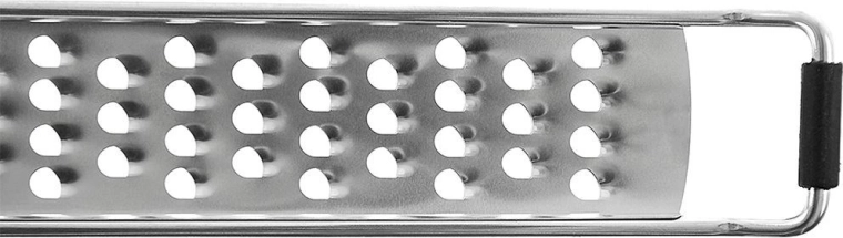 Skarpe rustfri tænder til hurtig rivning