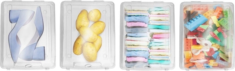 Gennemsigtigt og overskueligt opbevaringssystem