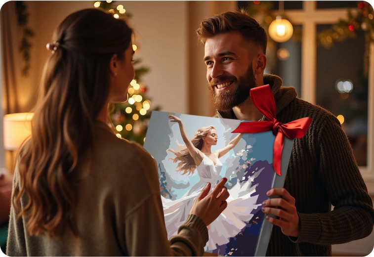 Elegant dekoration og en fantastisk gave