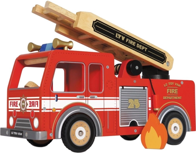 Le Toy Van brandbil i træ med figurer