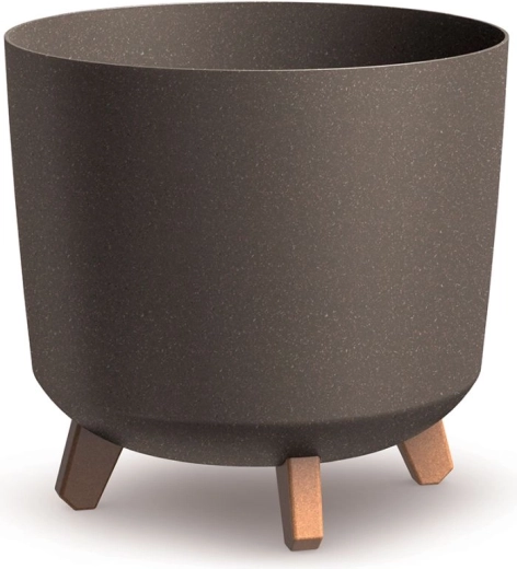 Urtepotte Gracia Tubus Eco Wood 29,8 cm – kaffe