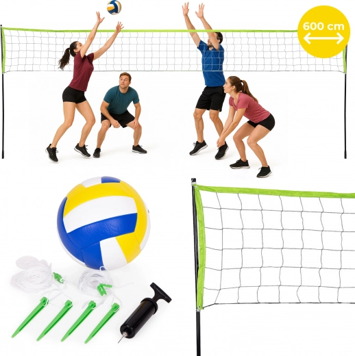 Sammenfoldelig volleyball- og badmintonnet 600x240 cm MultiGarden