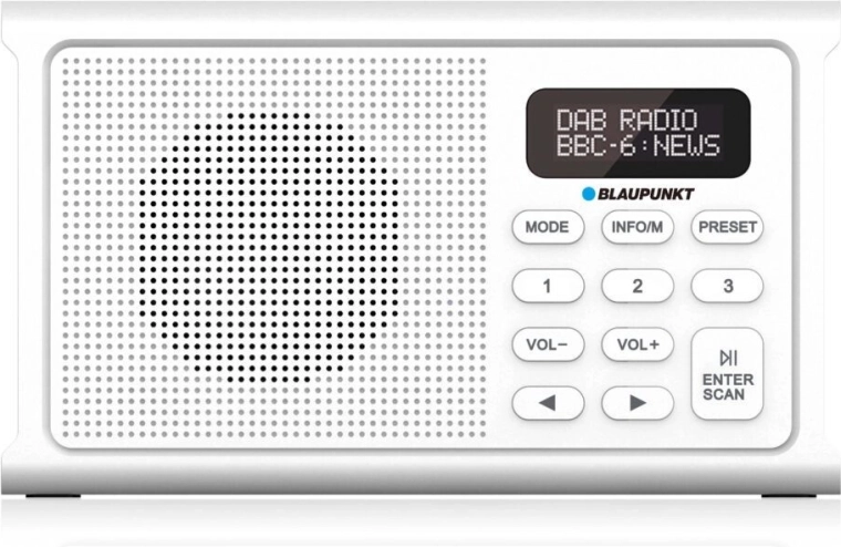 Bærbar digitalradio Blaupunkt DR3 hvid