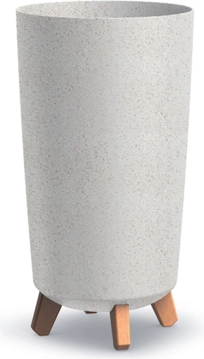 Urtepotte Gracia Tubus Slim Eco Wood 19,5 cm – hvid