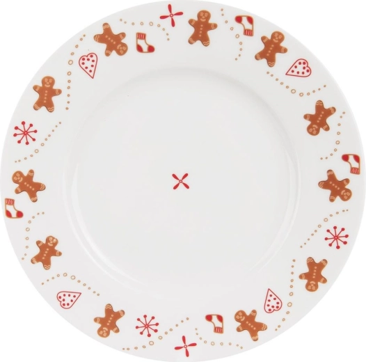 Desserttallerken i porcelæn med julemotiv Orion 20 cm
