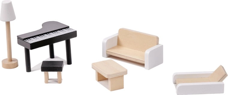 Rigt udstyr med møbler og tilbehør