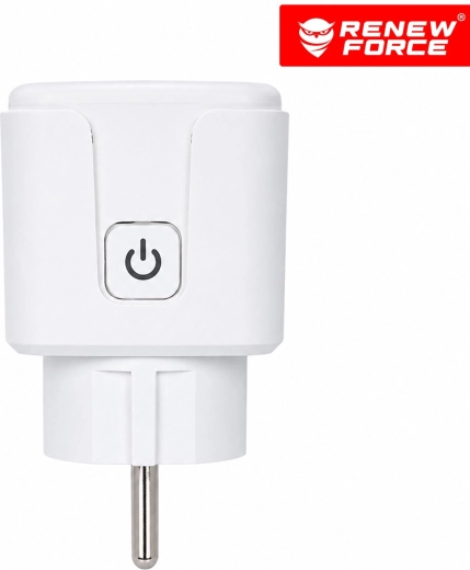 Intelligent Wi‑Fi-stikdåse Renew Force 16 A med forbrugsmåling