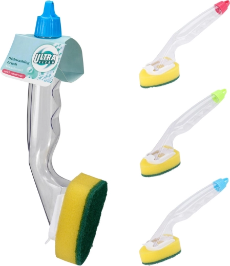 Opvaskesvamp med sæbedispenser 25 cm