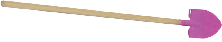 Børne-hjertespade med træskaft 75 cm