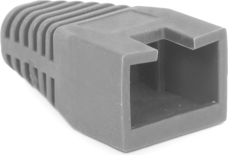 Gummibeskyttelse mod kabelbrud til RJ45, grå – 1 stk.