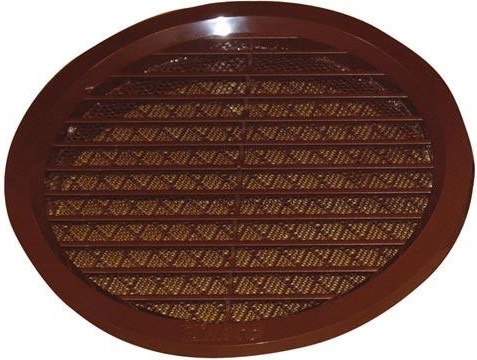 Ventilationsrist med net 140 mm – Brun