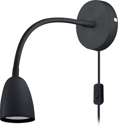 Solight LED-væglampe med dæmpning, 4 W, 280 lm, 3000 K, sort
