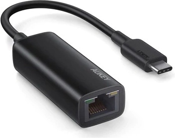 Aukey usb‑c til gigabit ethernet-adapter med led-indikatorer