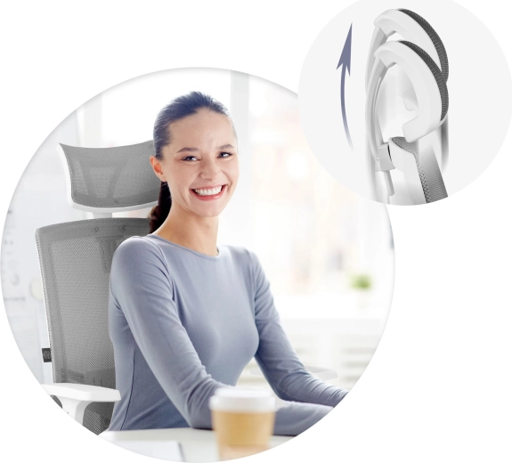 Fuldstændigt justerbar nakkestøtte