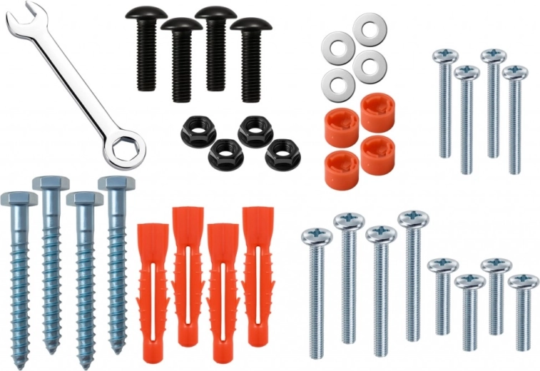 Komplet monteringssæt i pakken