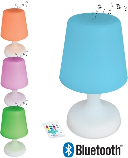 Vandtæt Bluetooth-højttaler med LED-lampe