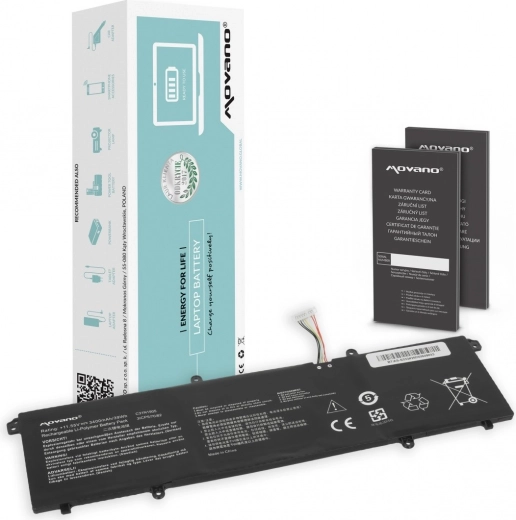 Movano-batteri C31N1905 til ASUS VivoBook S14/S15 (3400 mAh, 39 Wh)