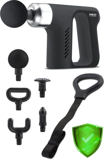 5 tilbehør og massagebælte til hele kroppen