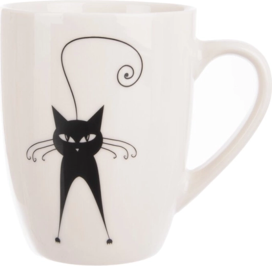 Porcelænskrus med kattemotiv 370 ml