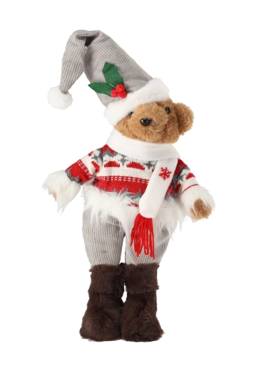 Detaljeret vinteroutfit og blød udførelse