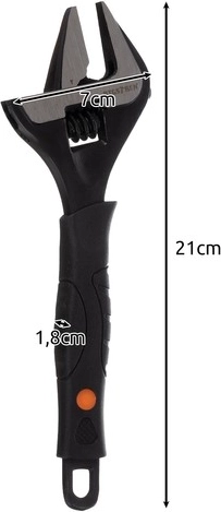 Præcis snekkedrevet justering 0–35 mm med skala