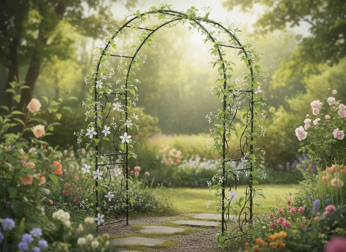 Ideel som indgangsport og støtte til klatreplanter