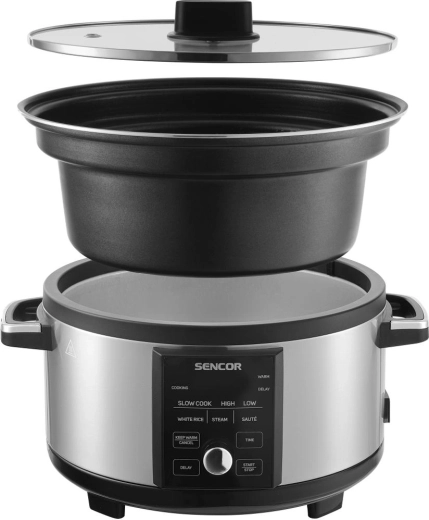 Stor non-stick-beholder på 5,5 l