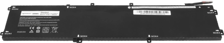 Høj kapacitet 6000 mAh (69 Wh) for længere driftstid