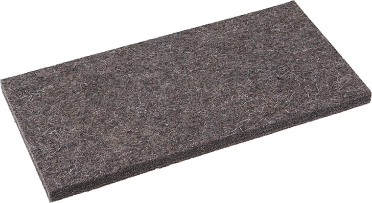 Sort udskiftningsfilt til pudsebræt 250 × 130 × 10 mm
