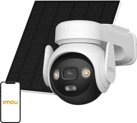 Imou AOV PT KIT 4G udendørs drejelig IP-kamera med solpanel 5 MP (uden hukommelseskort)