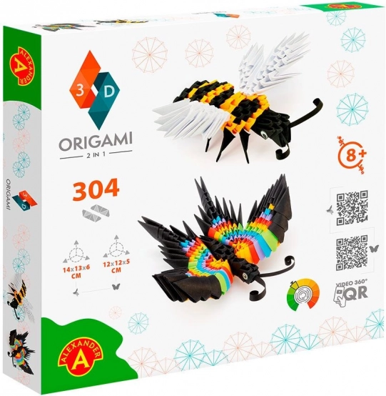 Alexander, Origami 3D - Sommerfugl 2i1, bi